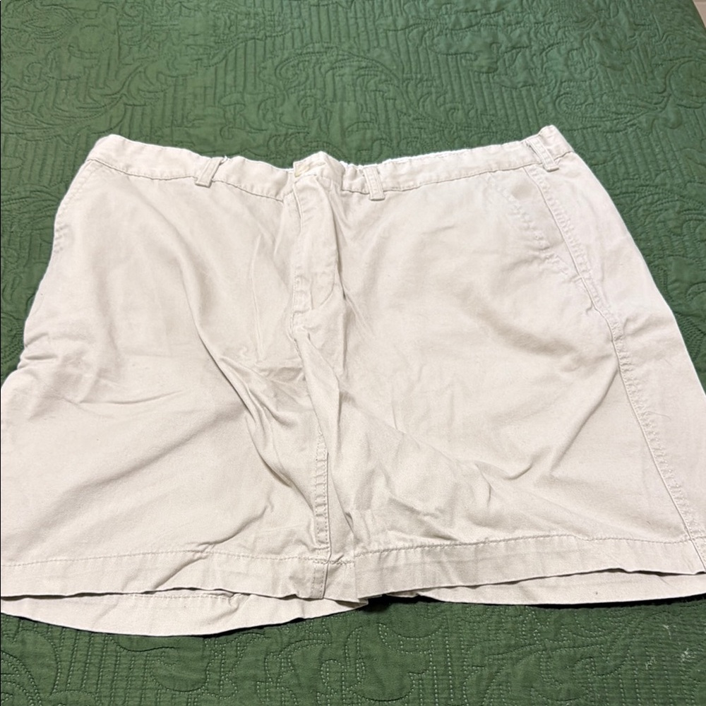 St. John's Bay Cream Flat Front Men Shorts